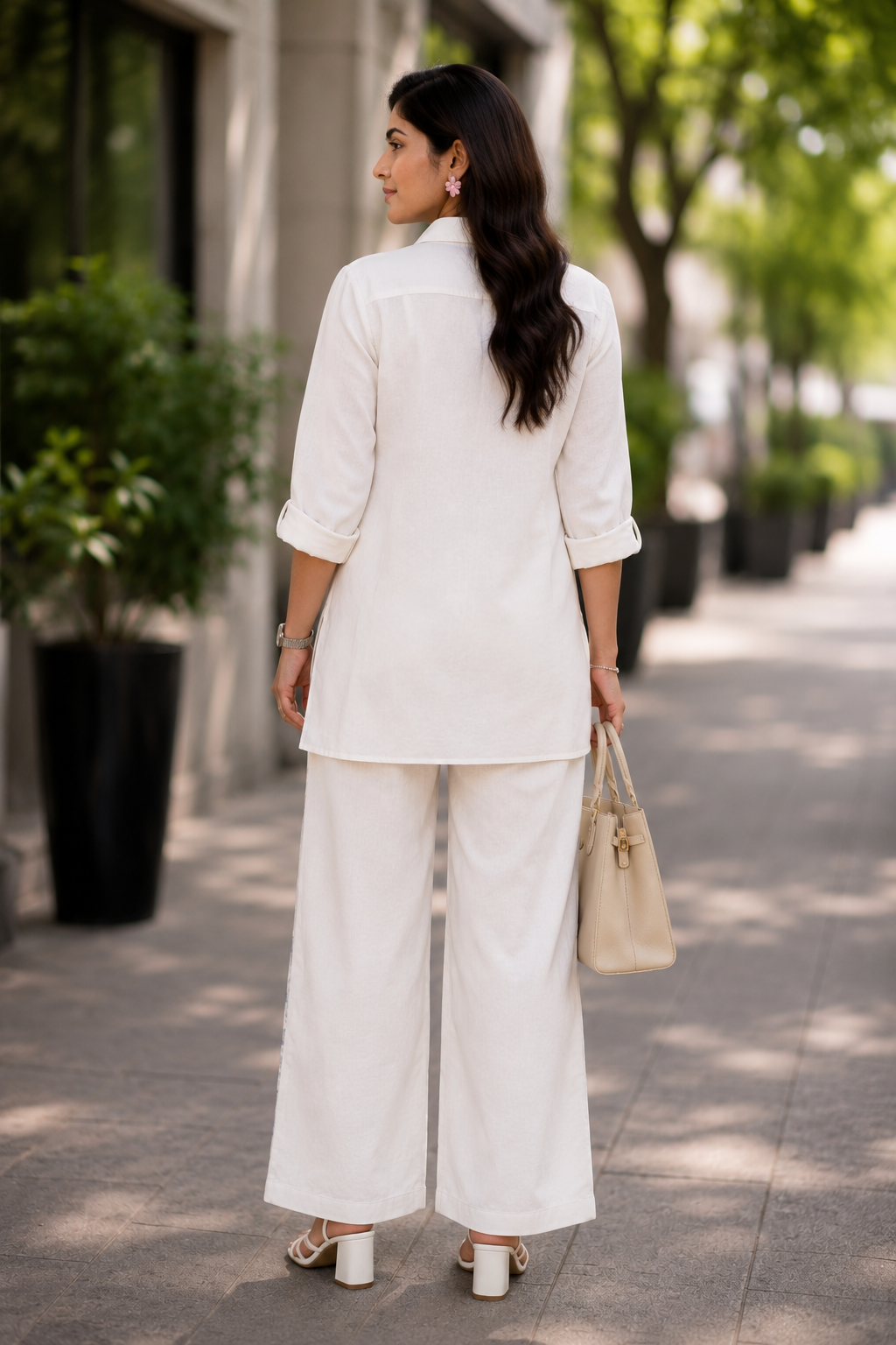 Ivory Luxe Embroidered Premium Coord Set