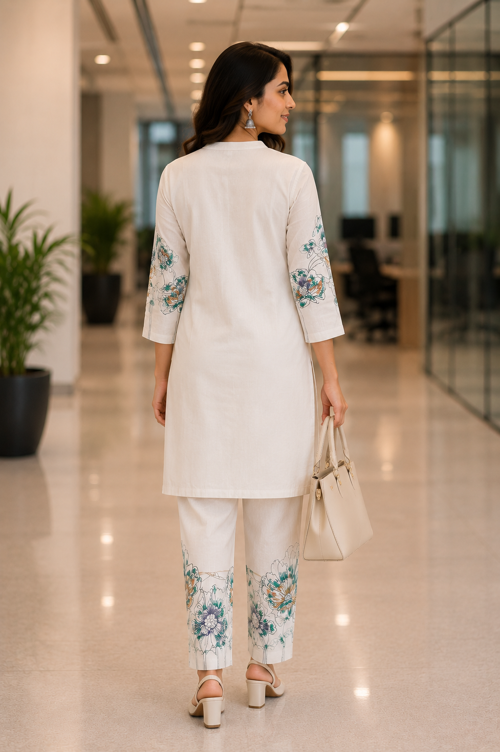 Ivory Meadow Floral Coord Set
