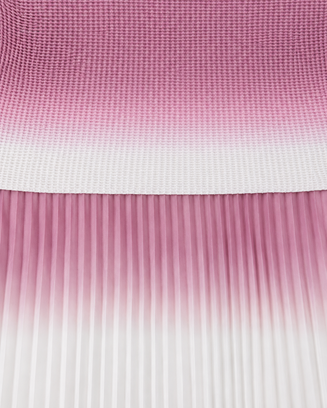 Pink Ombre Pleated Coord Set